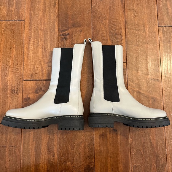 Pinko Gray Natalie Stivale Lug Boots Sz 36 or 6 - Picture 7 of 16